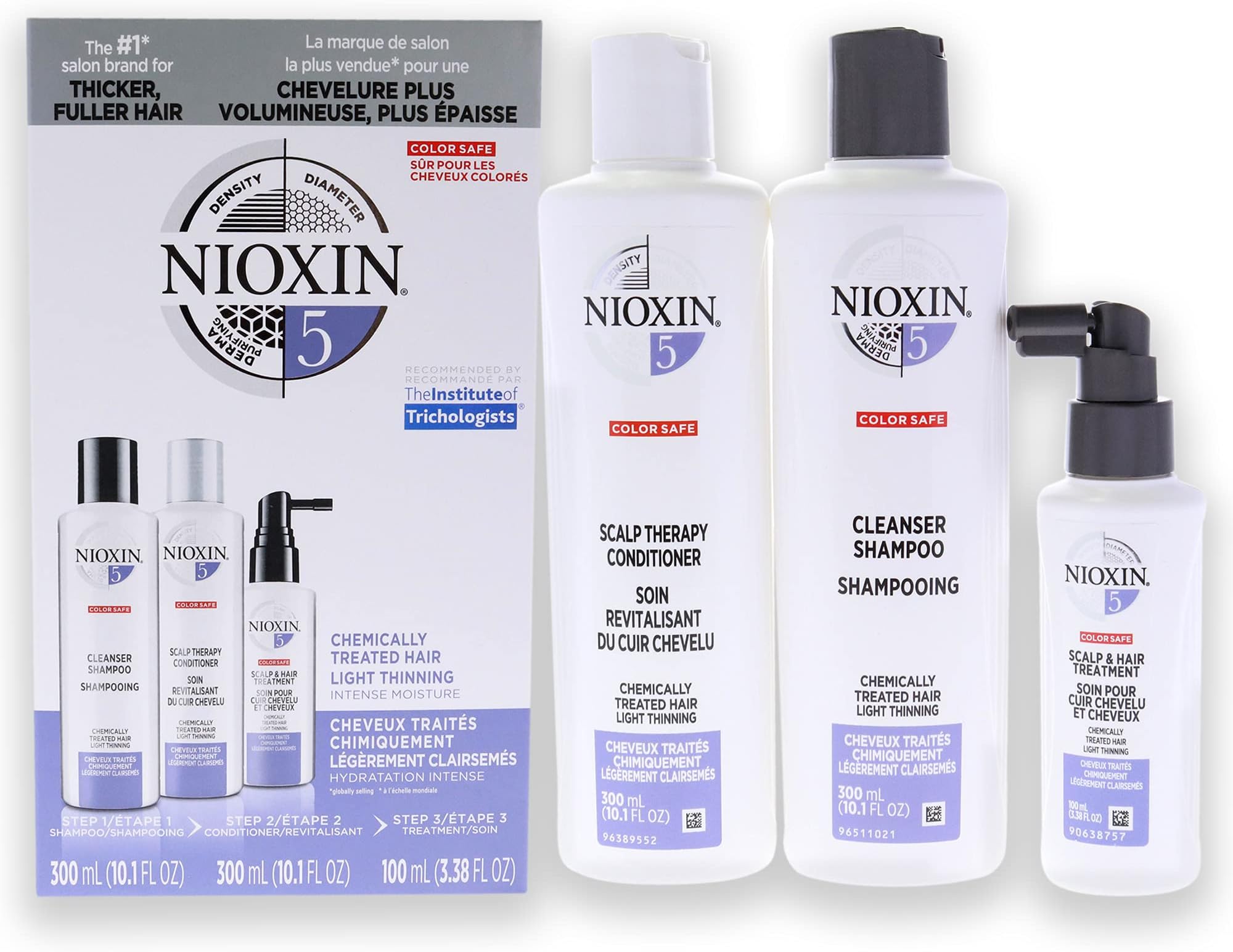 System 5 Kit by for Unisex - 3 Pc 10.1oz Cleanser Shampoo, 10.1oz Scalp Therapy Conditioner, 3.38oz Scalp and Hair Treatment