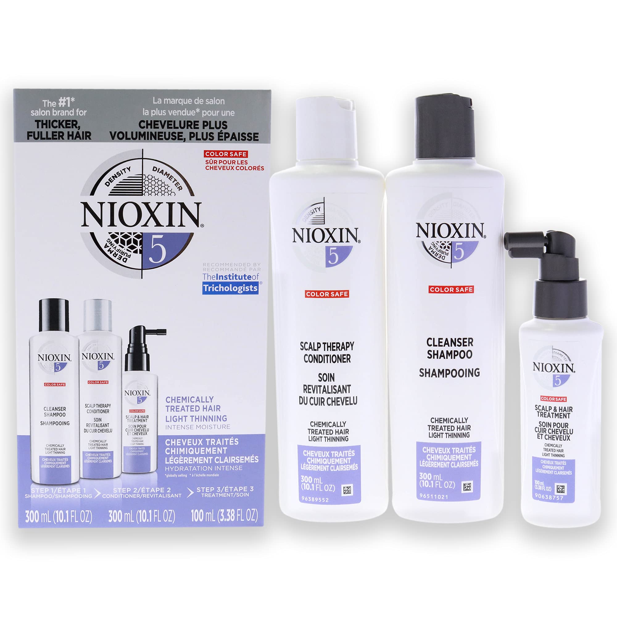 System 5 Kit by for Unisex - 3 Pc 10.1oz Cleanser Shampoo, 10.1oz Scalp Therapy Conditioner, 3.38oz Scalp and Hair Treatment