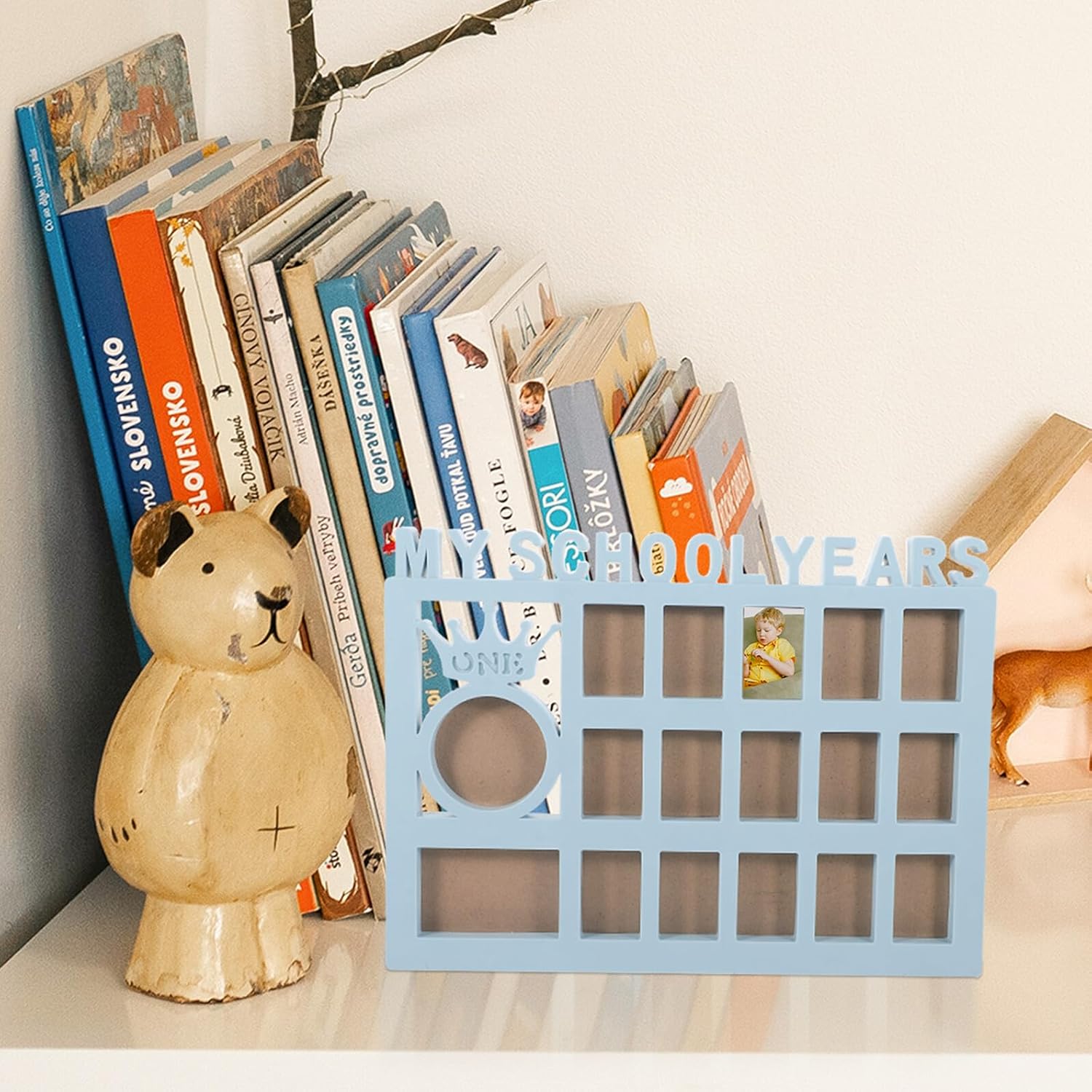 Kids Growth Picture Frame for School Years, Plastic Display Holder