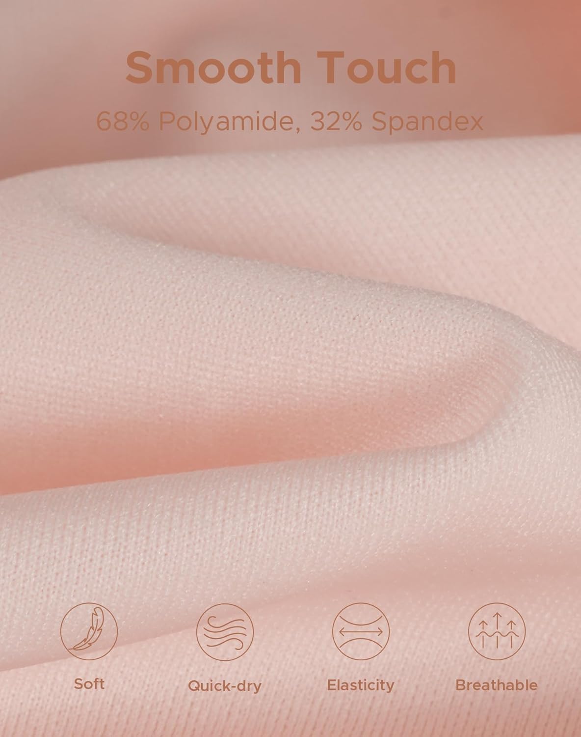 INNERSY Women's High Waist Seamless Underwear No Show Panties Full Coverage Briefs 3-Pack - Image 5