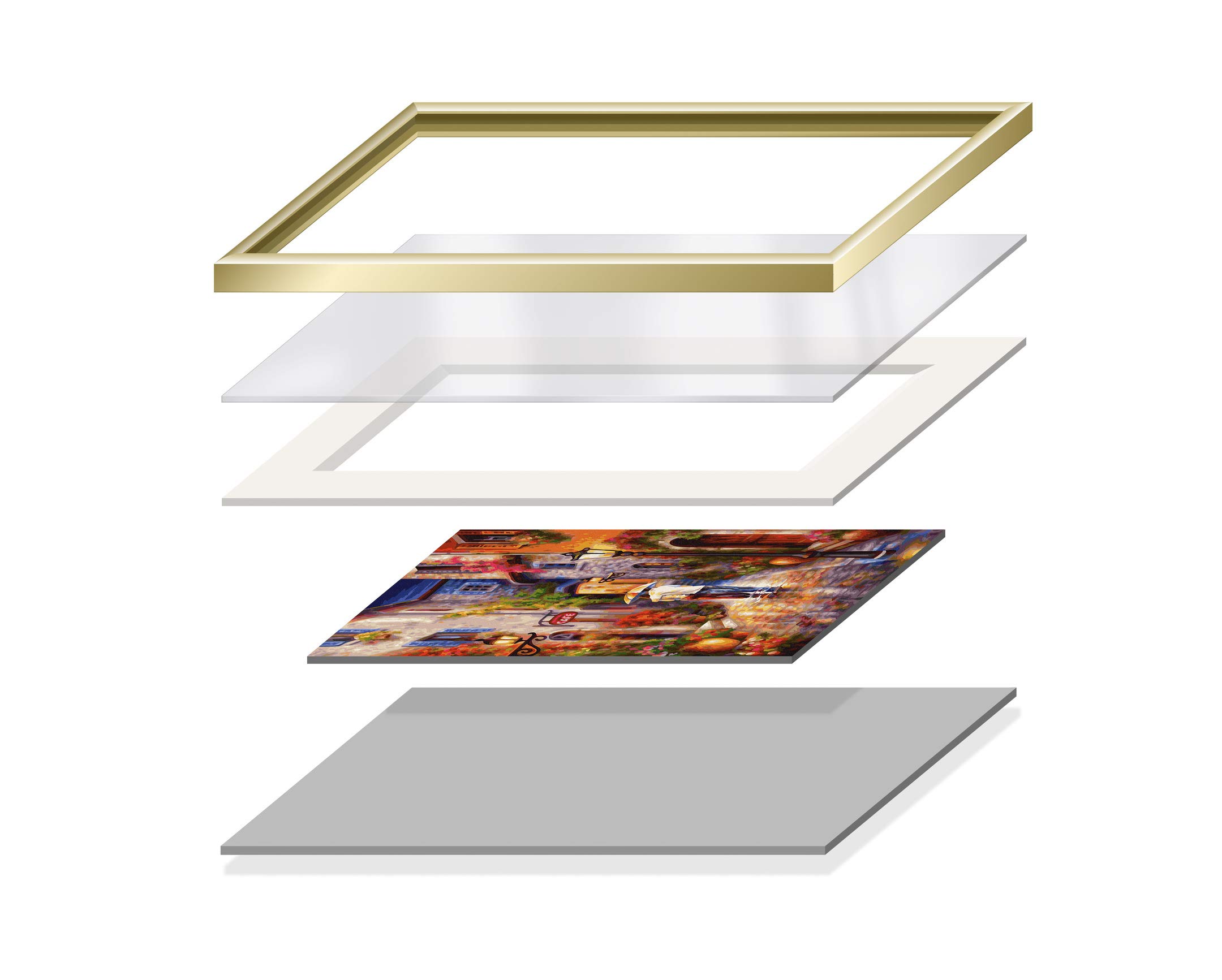 Schipper Paisaje Costero – Cuadro Por Números "En Las Costas De Irlanda", Tríptico 50x80 Cm Con 36 Pinturas Acrílicas Y Pinceles, Ideal Para Adultos Principiantes