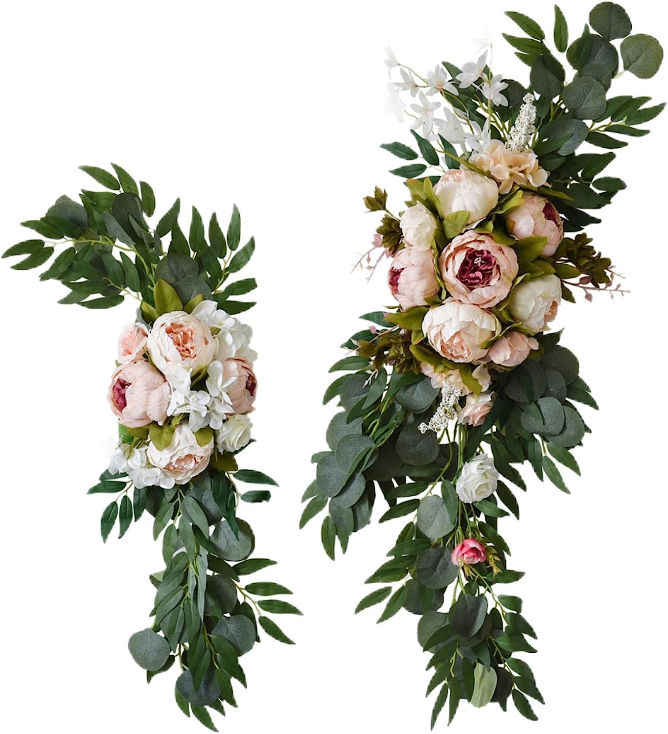 BUNGAA Hochzeitsbogen Blumen, Blumenbogen, Hochzeit Bogen Drape Hintergrund Vorhang Hochzeit Bogen Swag Kränze