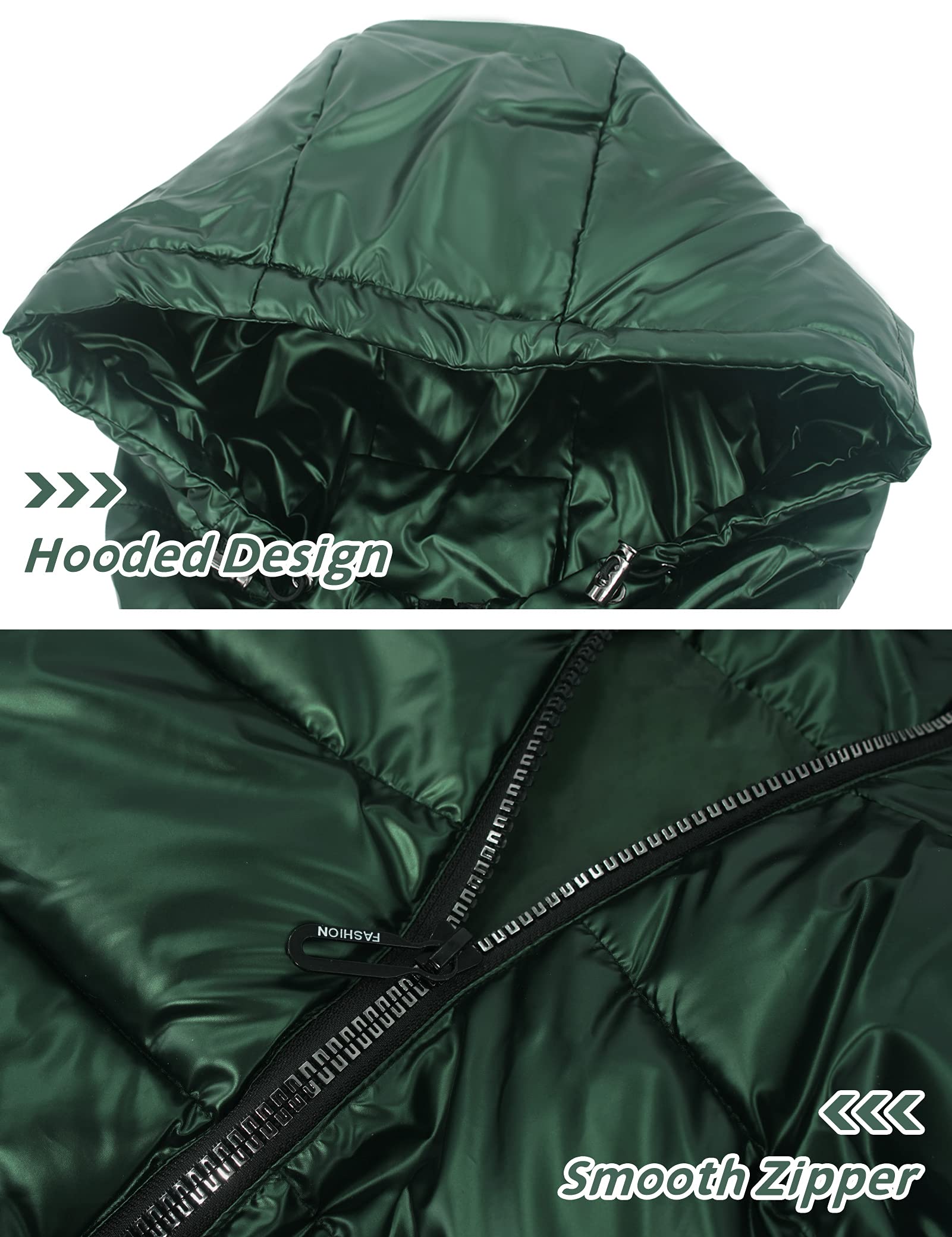 Happy Cherry Kinder Winter Daunenweste Kapuzenweste Reißverschluss Winddicht Gepolsterte Weste Jacke mit Taschen