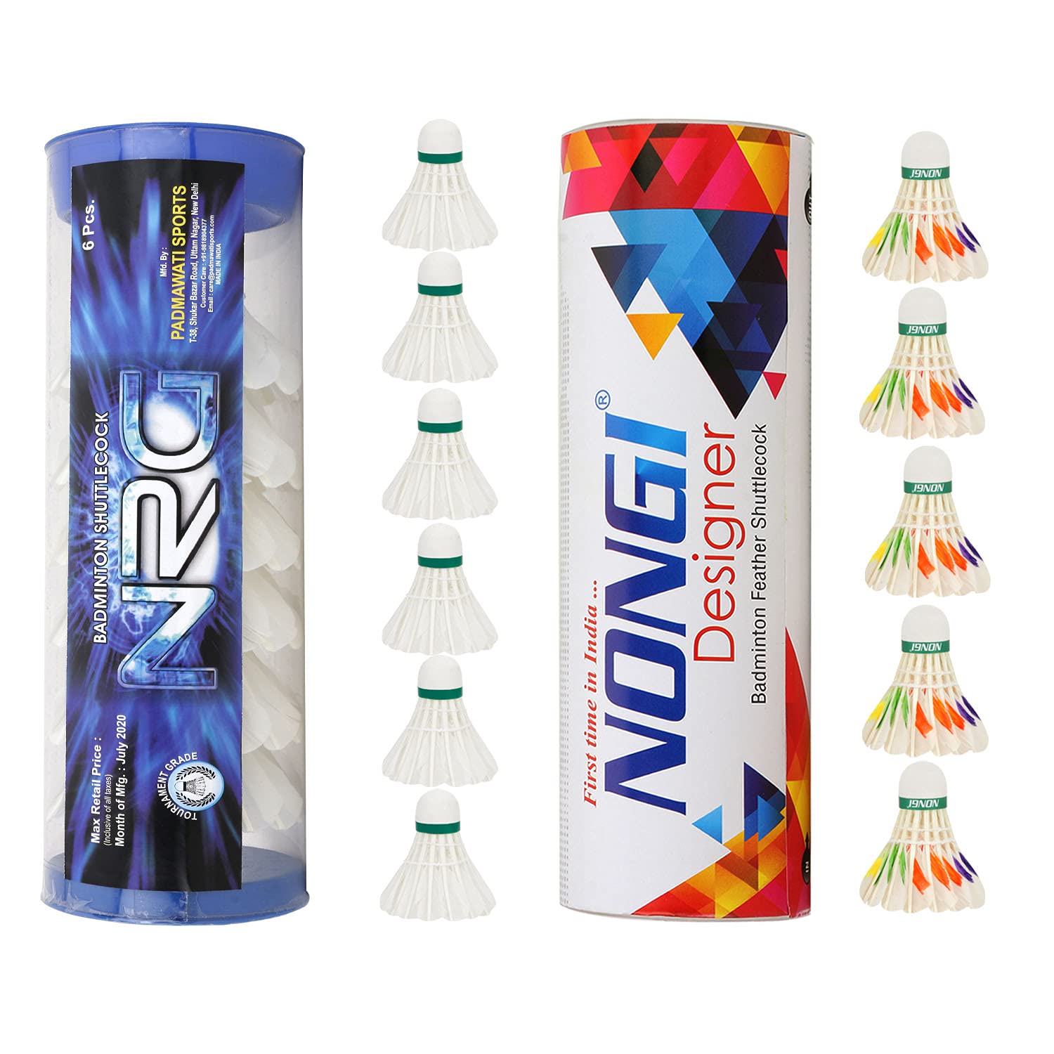See full amazon price history chart for NONGI Combo Shuttle Pack of 11 Shuttlecocks NRG (6 White Feather),Designer D6(5 Designer Feather Shuttle) for Outdoor Indoor Badminton Sports NONGI Combo Shuttle Pack of 11 Shuttlecocks NRG (6 White Feather),Designer D6(5 Designer Feather Shuttle) for Outdoor Indoor Badminton Sports (B09B616F6X) Amazon Price History, Amazon Price Tracker