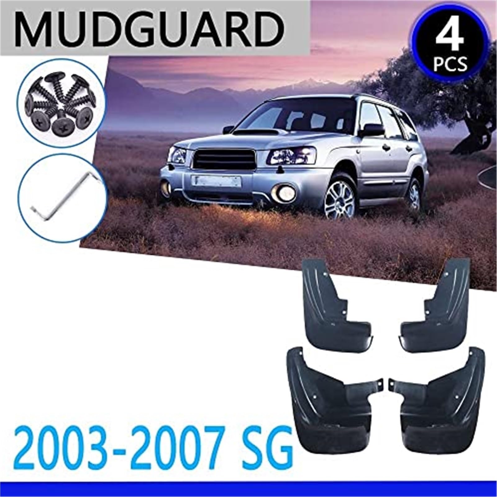 Błotniki samochodowe błotniki akcesoria błotnik części zamienne do samochodu, dla Subaru, forester, SG 2003 2004 2005 2006 2007 Zestaw nakrętek piasty koła blokującego