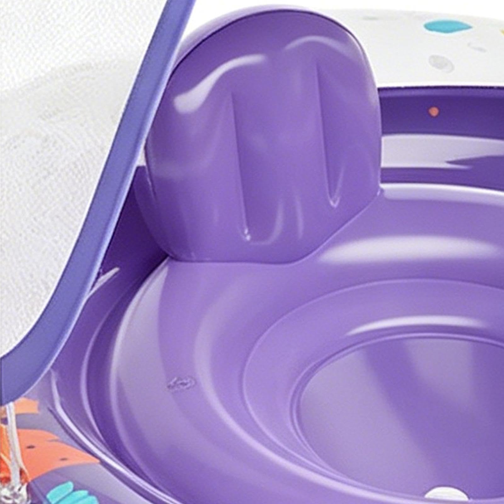 Flotador de piscina para niños, anillo de natación hinchable con toldo extraíble, ayuda de natación para niños, para fiestas de verano en río, juegos al aire libre, juegos de surf y agua