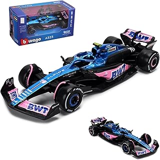 HTLNUZD Bburago 1/43 2023 F1 Team A523#10 P.Gasly Racing Car Model for BWT-Alpine DieCast Alloy Adult Collection Car (A523#10 Standard version)