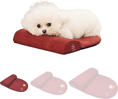 Miniatura 10 de Almohada de cojín para perros y gatos medianos, beneficio para la vértebra cervical y el cuello, fácil de transportar cuando viajas, con espuma