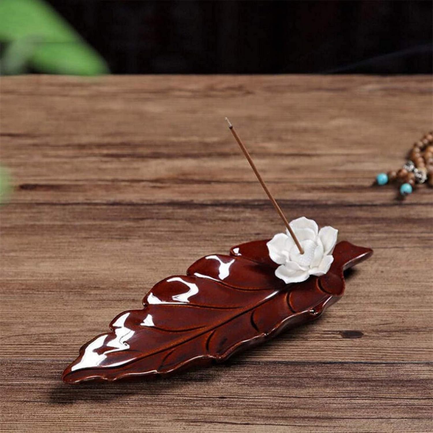 Incense Holder，Holder Coil Burner，Incense Stick Holder,Incense Burner ，Holder Burner，Incense Holder， Incense Holders Creative Joss Sticks Incense Holder therapy Censer for Home Hand-made Lotus Ceramic