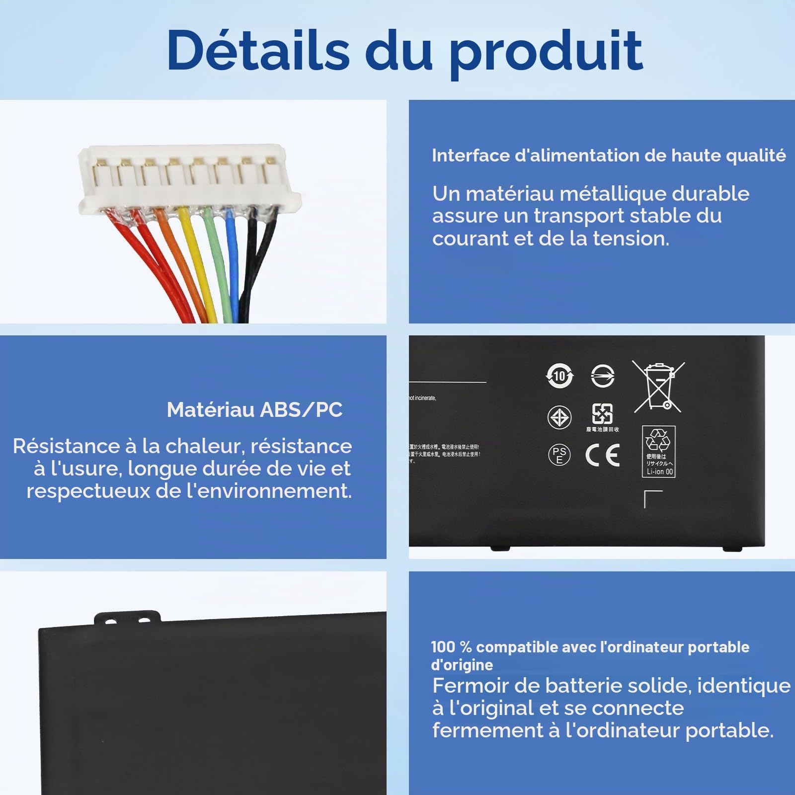 K KYUER AP18E8M AP18E7M Batterie pour Acer Nitro 5 AN515-54 AN515-43 AN517-51 AN517-52 7 AN715-51 Aspire A715-74G Predator Triton 300 PT315-51 PT315-52 Helios 300 PH315-52 PH317-53 ConceptD 3 5 Pro