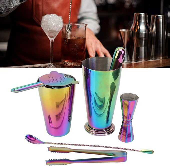 Kit de Coctelera de Acero Inoxidable 304 con Doble Pared y Jigger miniatura 2