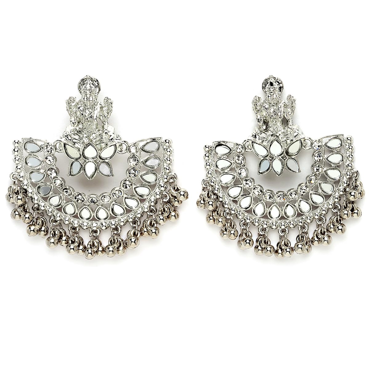 See full amazon price history chart for Karatcart Silver Plated Mata Laxmi Design Chandbali Earrings for Women Karatcart Silver Plated Mata Laxmi Design Chandbali Earrings for Women (B0BT1VDFZ7) Amazon Price History, Amazon Price Tracker