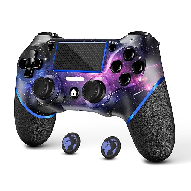 AceGamer Wireless Controller for PS4 Custom Design V2 Gamepad Joystick for PS4 with Non-Slip Grip of Both Sides