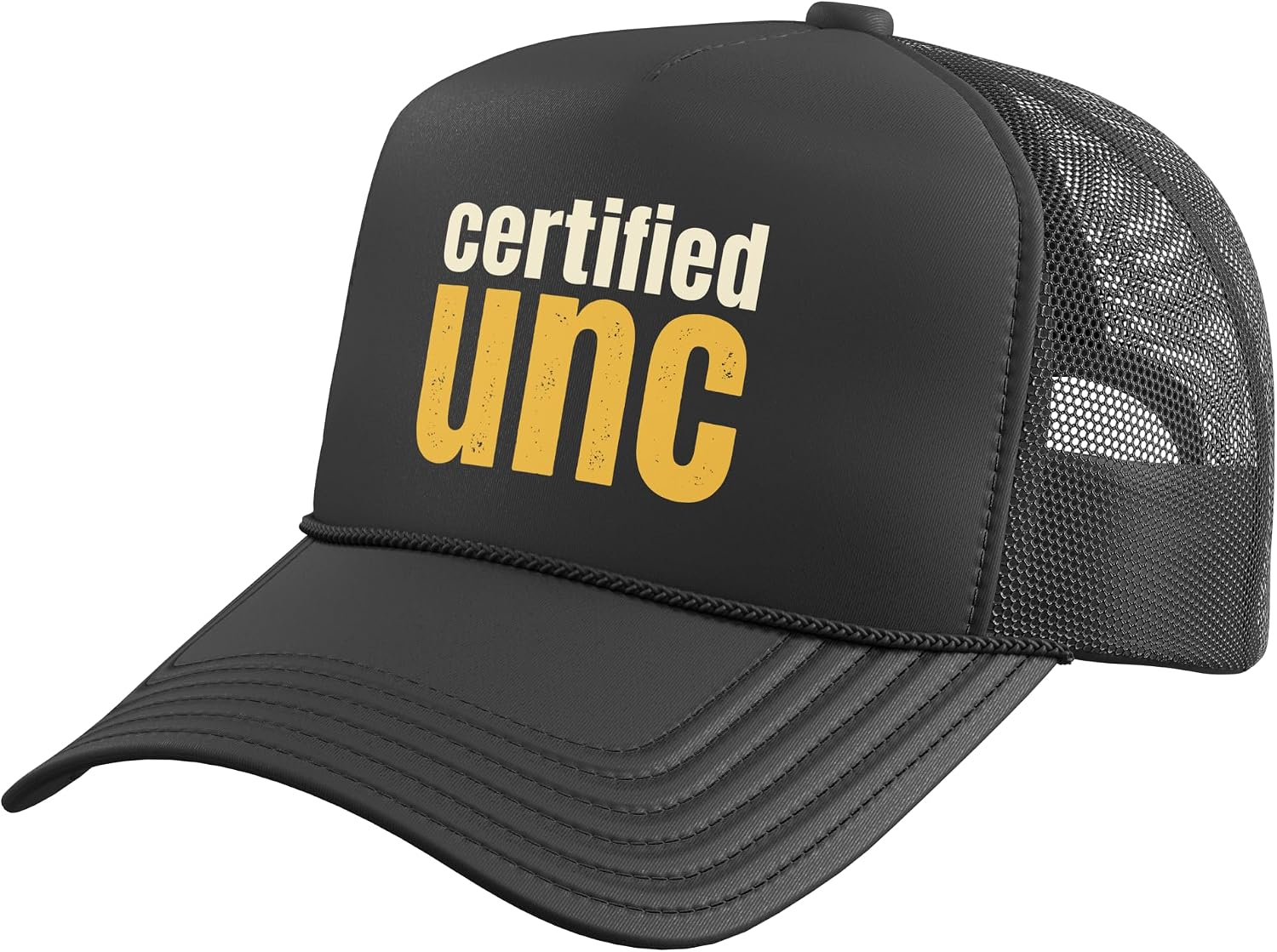 Classic Distressed Certified UNC Gen Z Trucker Hat with Adjustable Mesh Back