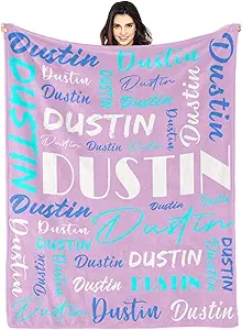 Personalized Blankets for Kids with Names Customized Blankets with Name for Adult Custom Blanket Gift for Birthday Christmas Valentines Day Gift