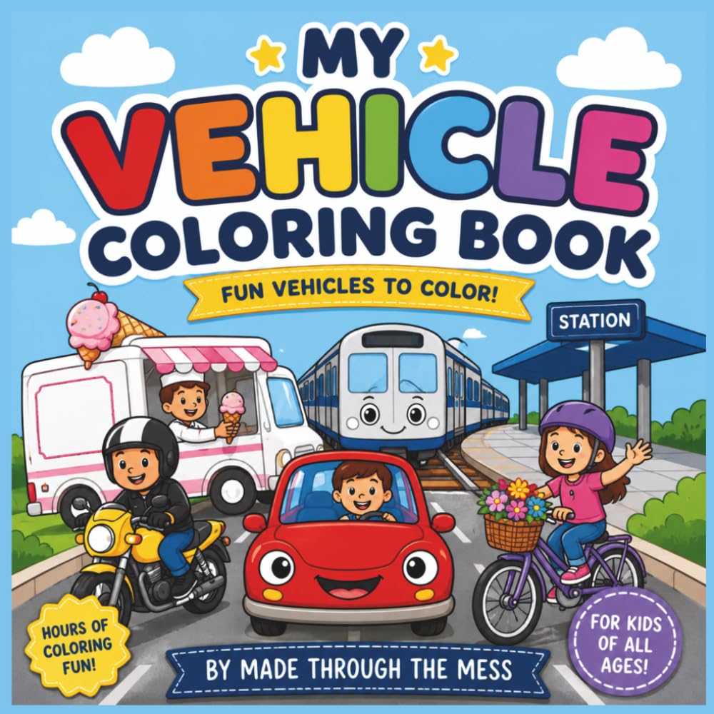 My Vehicle Coloring Book