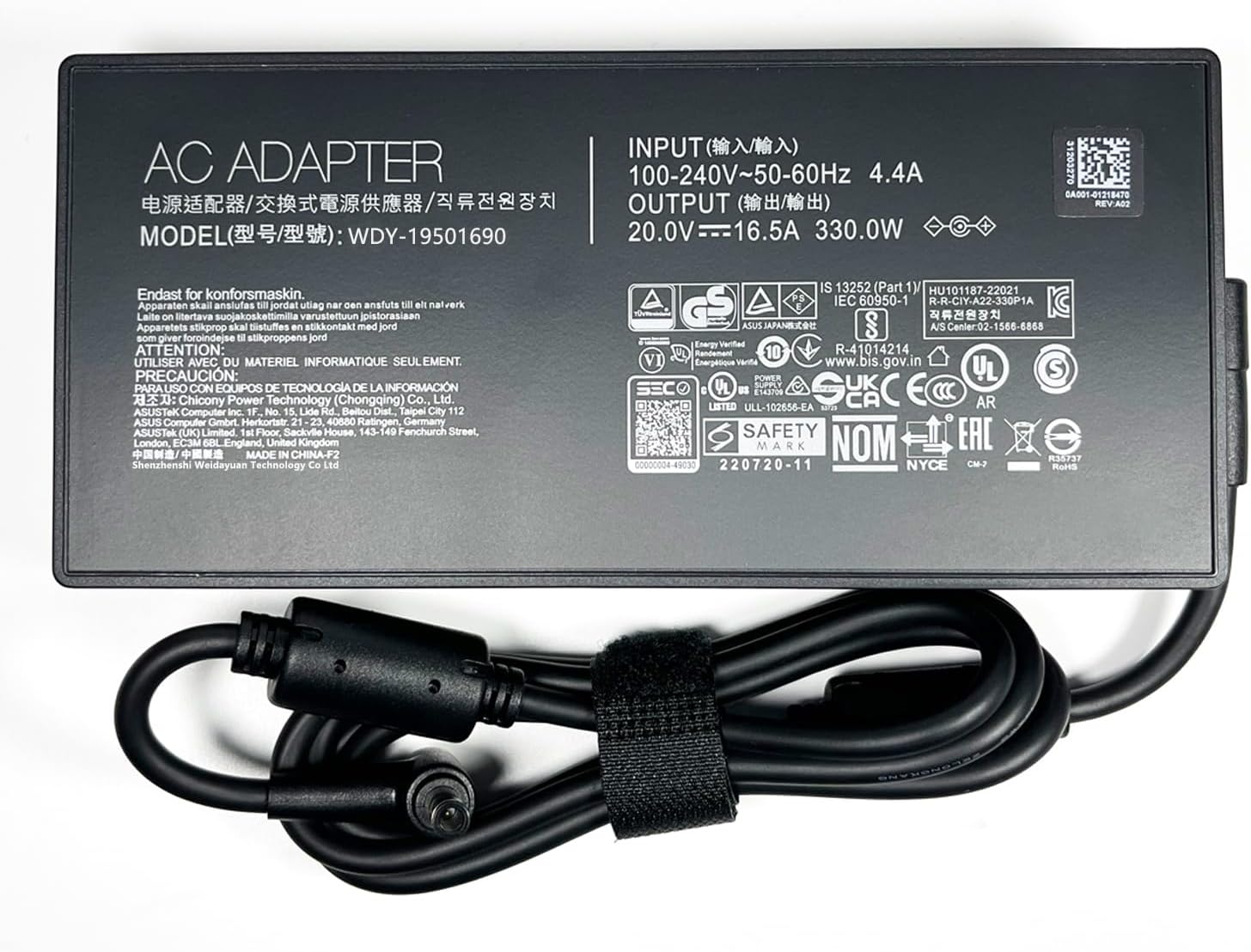 280W 14A 20V Laptop Charger ADP-280EB B Compatible for ASUS Rog Flow X16 Rog Strix G15 Rog Strix G18 Rog Strix Scar 15 17 M16 Tuf Gaming A16 Charger Adapter