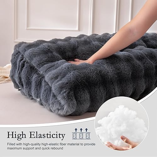 Miniatura 2 de YOUR MOON Almohada de cuña para cabecero completo con 2 almohadas cervicales, almohadas de apoyo para cama grande para sentarse en la cama, cojín