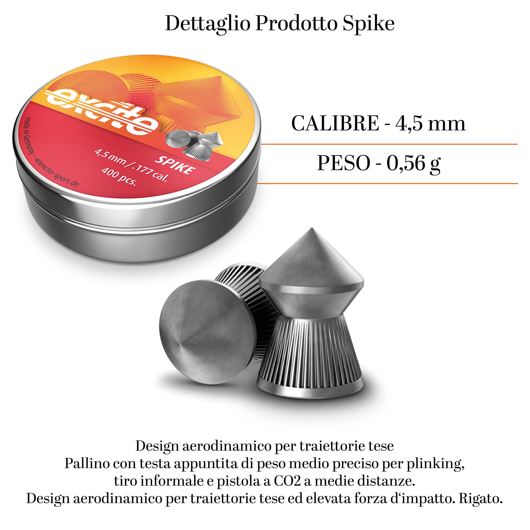Kit Piombini Softair Cal. 4.5 - Set 3 Scatole HN Hammer, Spike, Plinking + 10 Bersagli 14x14 cm - Pallini Piombo per Carabina e Pistola Aria Compressa, Ideale per Tiro a Segno Sportivo