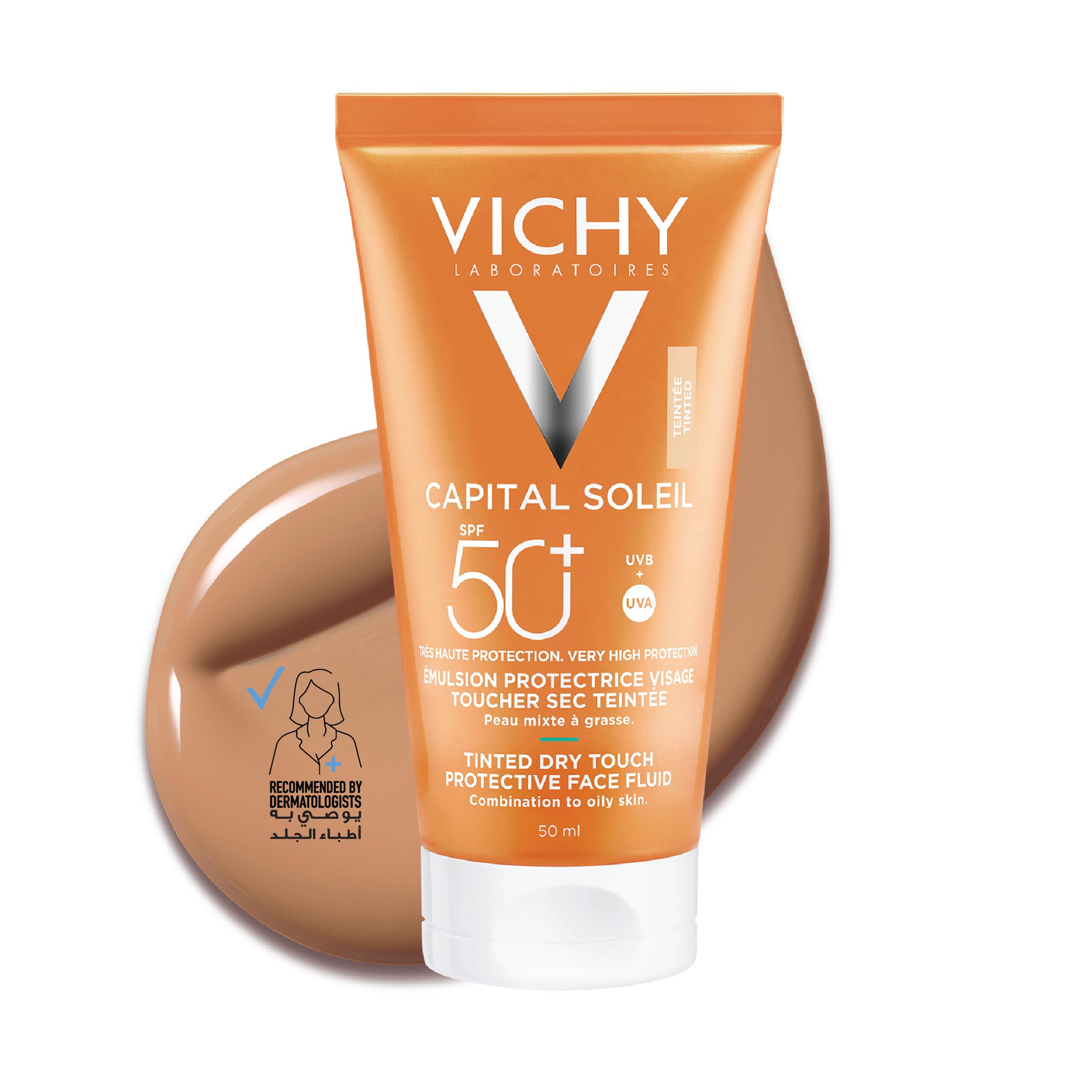 Vichy Capital Soleil BB Anti Shine Tinted Sunscreen for Combination to Oily Skin SPF 50+ 50ml