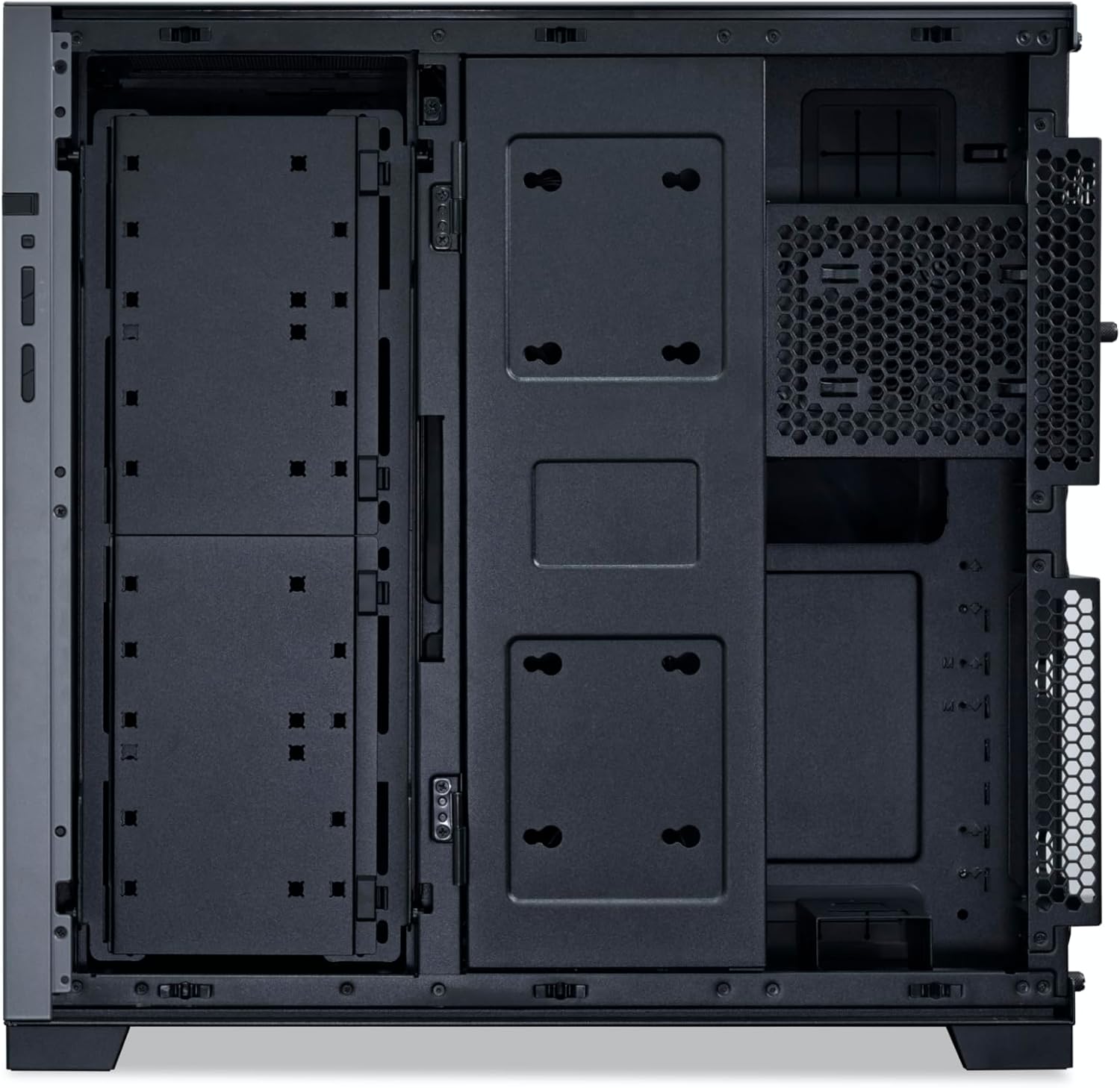 LIAN LI O11D EVO RGB Gaming PC Case E-ATX Desktop Computer Case - Mid Tower Chassis with ARGB Lighting Strips, Front & Side Tempered Glass Panels, Reversible Chassis (Harbor Grey RGB)