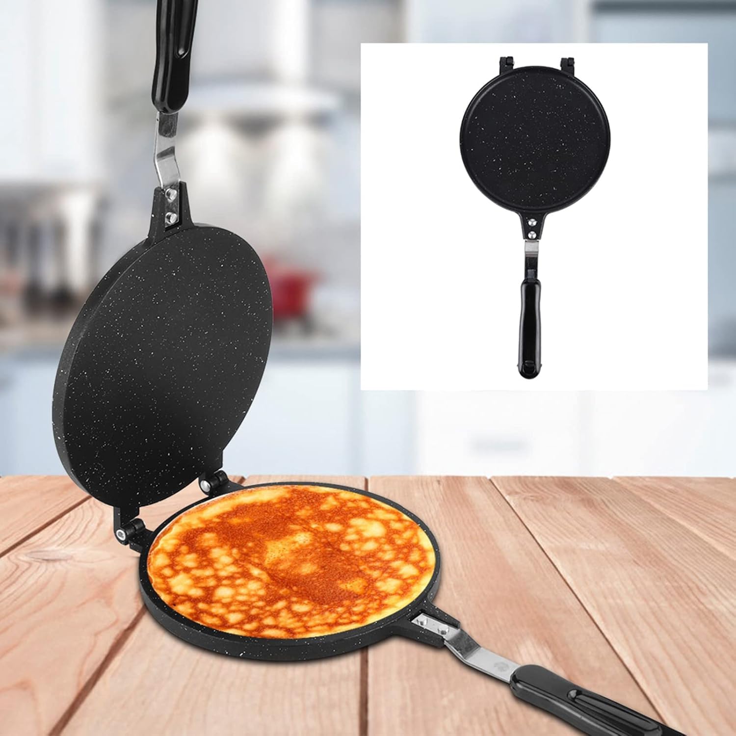 Padella Antiaderente per Crêpes E Involtini Primavera, Stampo Rotondo per Involtini Primavera, Stampo per Waffle, Accessori da Cucina per La Colazione