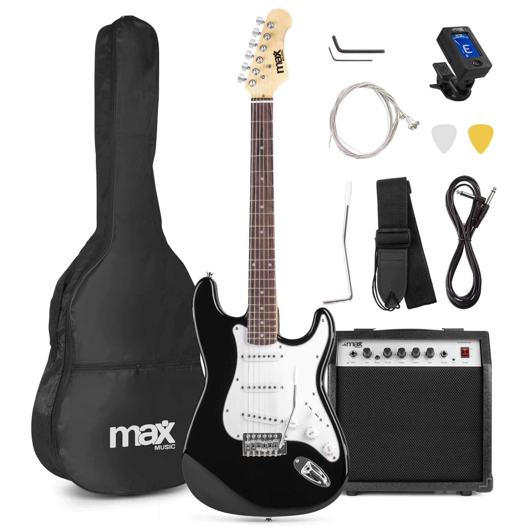 Max GigKit Electric Guitar Pack Black con amplificatore (173.223)