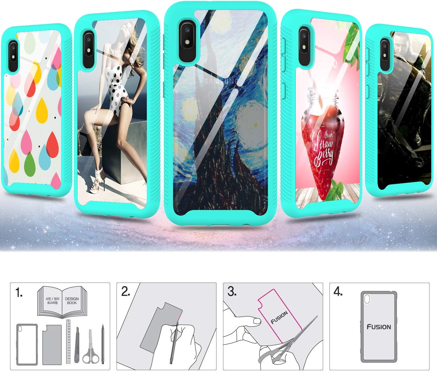LeYi Compatible with Galaxy A10e Case, Samsung Galaxy A10e Case with 2 Tempered Glass Screen Protector, Full Body Protective Hybrid Clear Bumper Shockproof Phone Cover Case for Samsung A10e Mint