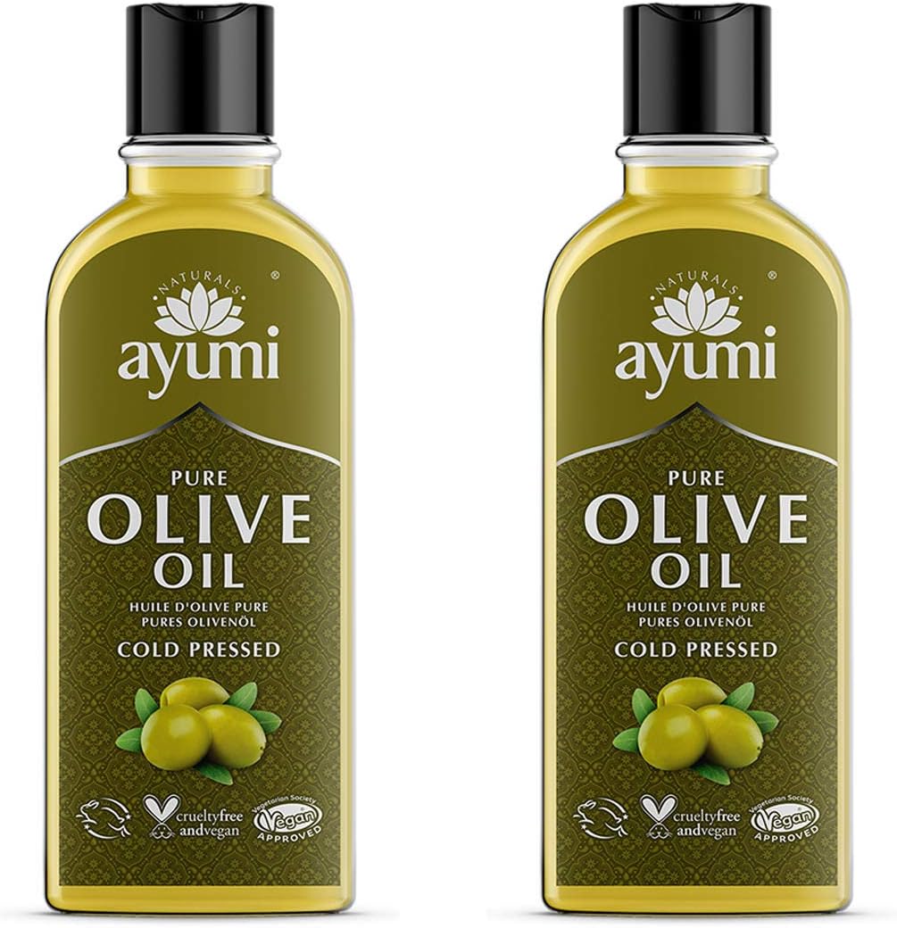 Ayumi, Pure Olive Oil, Softens Delicate Skin, For Skin Prone Dryness 2 x 150ml