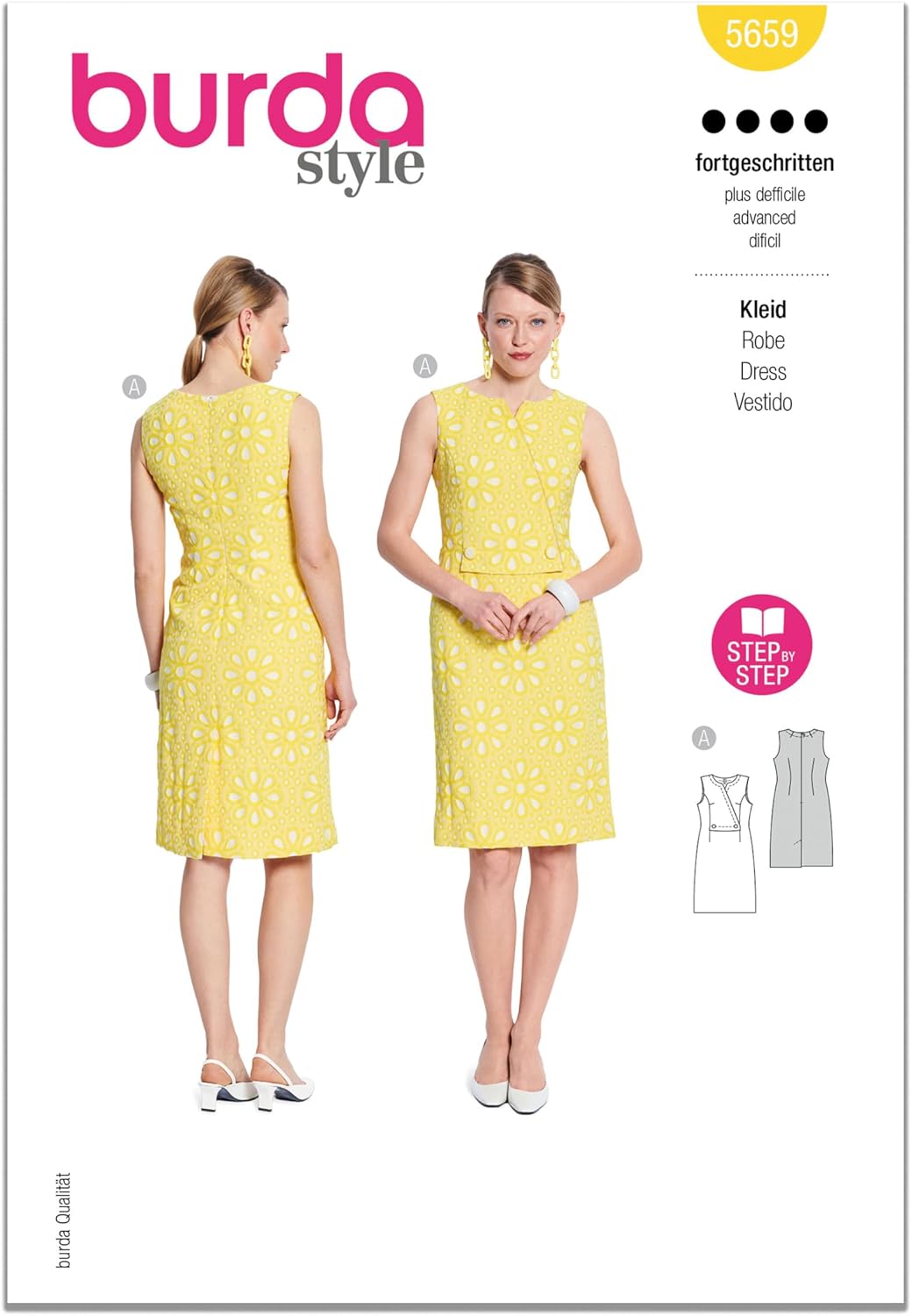 Burda Style 5659 Sewing Pattern for Misses Dress