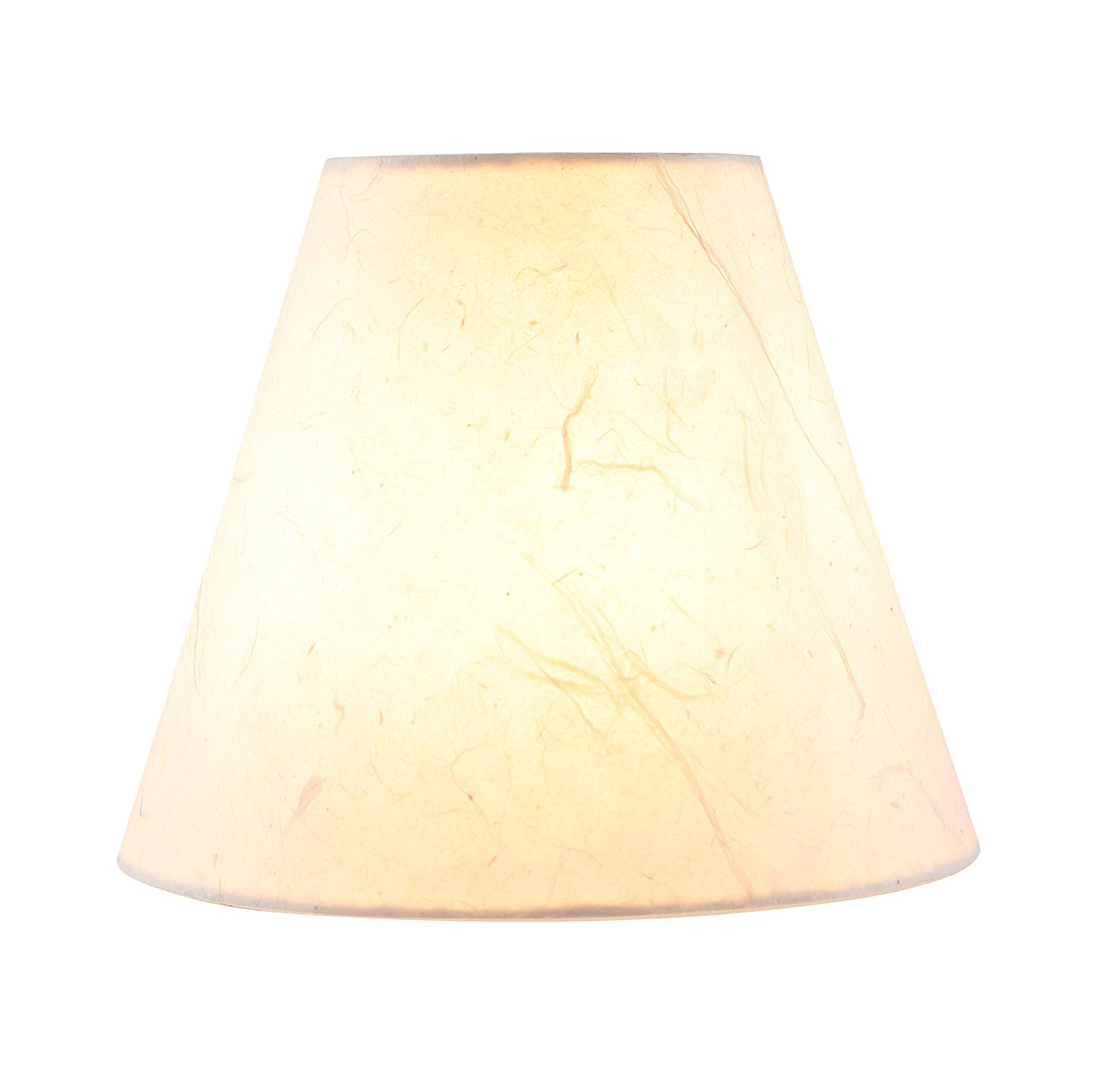 Aspen Creative 32128-5A mały żyrandol w kształcie imperium w twardej oprawie zestaw abażurów do lamp (5 sztuk), wzór przejściowy w kolorze białym, szerokość dna 15 cm (7,6 cm x 15 cm x 12,7 cm)