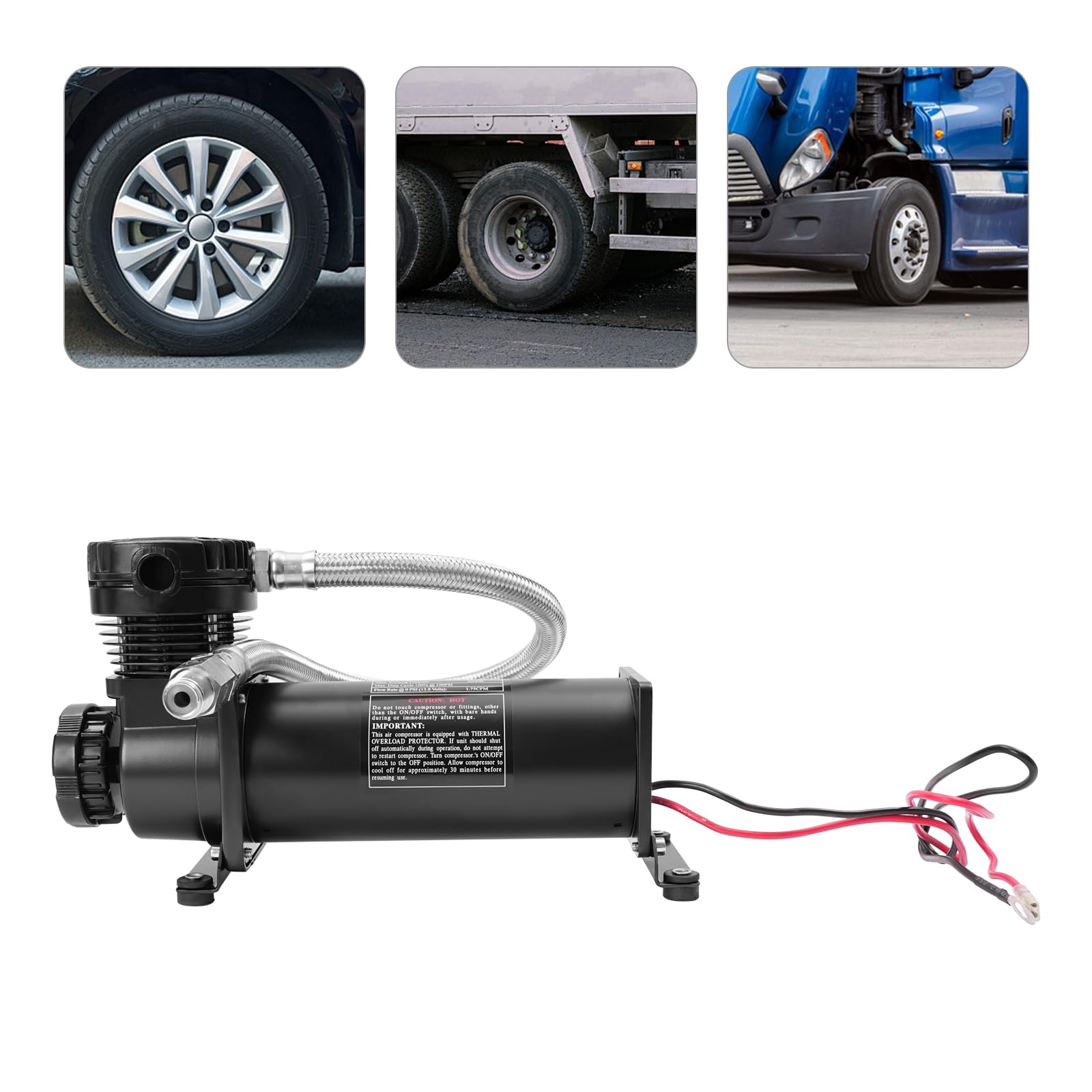 Kompressor Druckluft Kompressor Tragbarer Luftkompressor 12V 200PSI Maximale Arbeitsdruck 1.75CFM Durchflussmenge Kompressoren