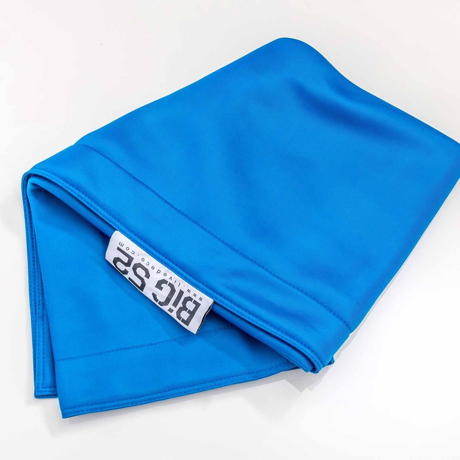 LIVEDECO - Housse Vide Pouf Géant XXL, Flottant pour Piscine, Bleu Pool BiG52