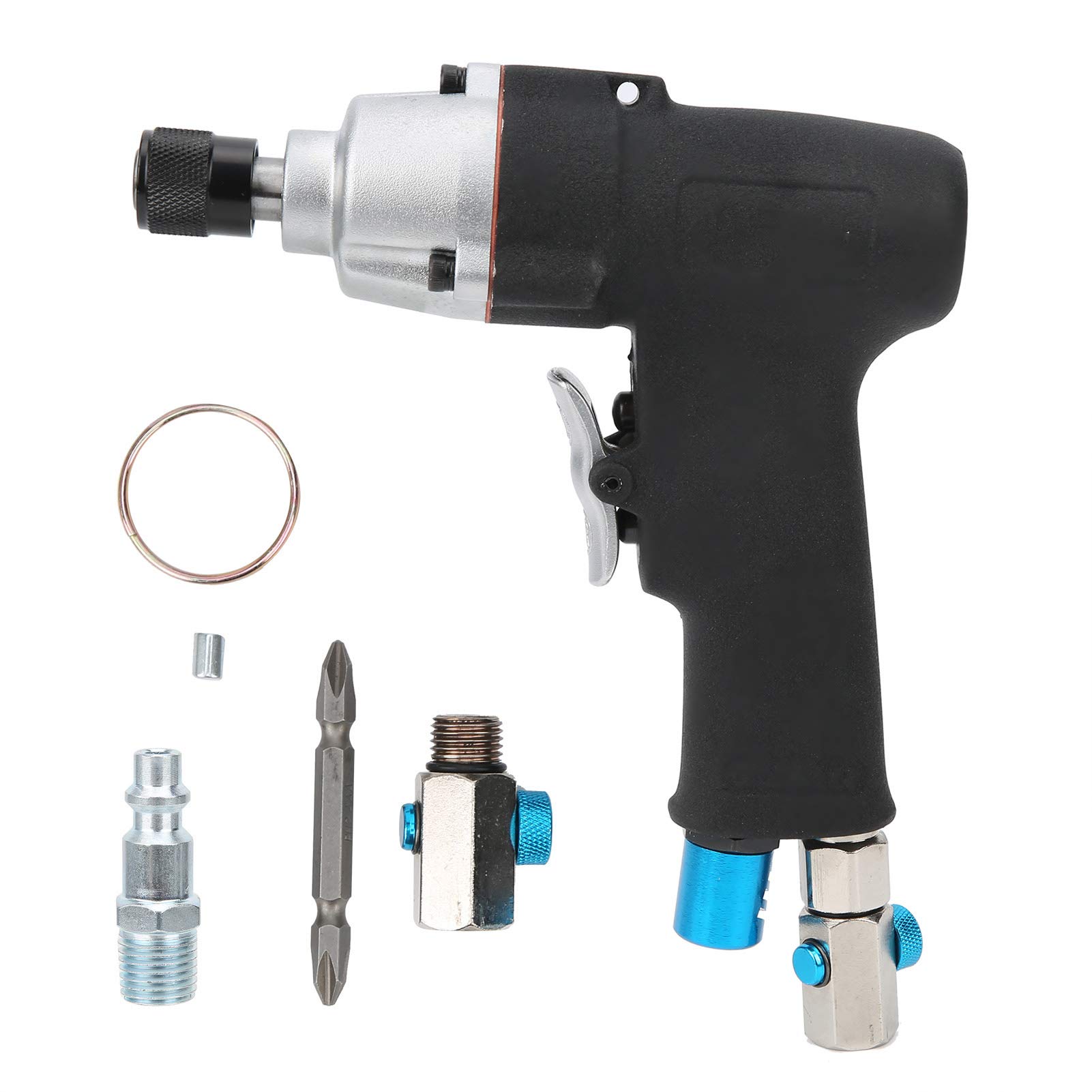 Cacciavite Pneumatico, YC 305P1 Cacciavite Pneumatico con Frizione a Doppio Martello Coppia 40N·m 12000 Giri/min per Assemblaggio di Mobili Progetti Elettromeccanici Fai da Te (Stile giapponese)