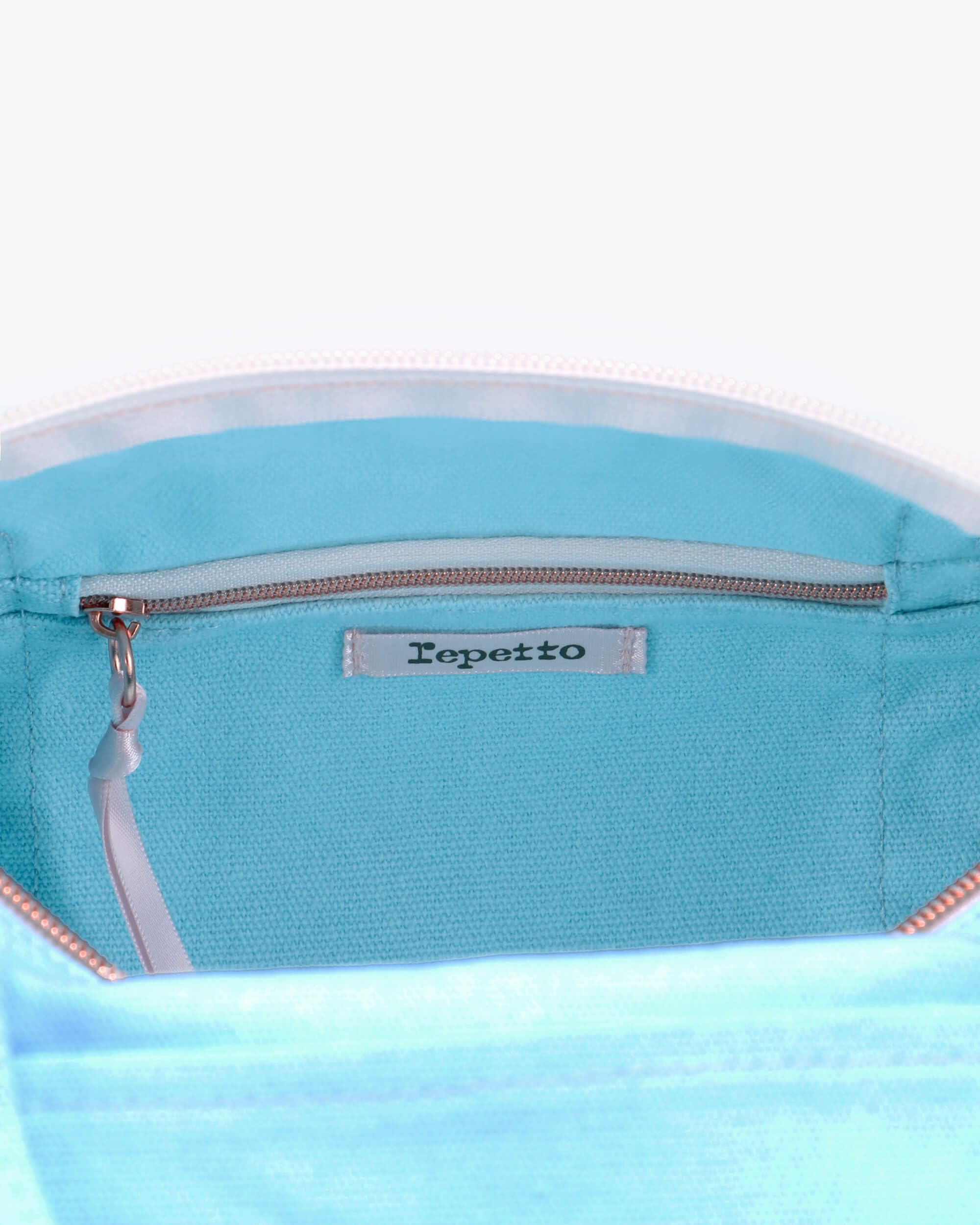Repetto SAC POLOCHON EN COTON TAILLE S BLEU CIEL