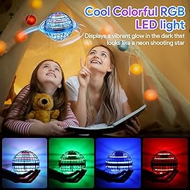 Flying Orb Ball Toys 2025, Soaring Hover Boomerang Spinner Hand Controlled Mini Drone Cosmic Globe Spinning Kids Adults Outdoor Fly Toy Birthday Gift Cool for Boys Girls 6 7 8 9 10 11 12 Year(Blue)