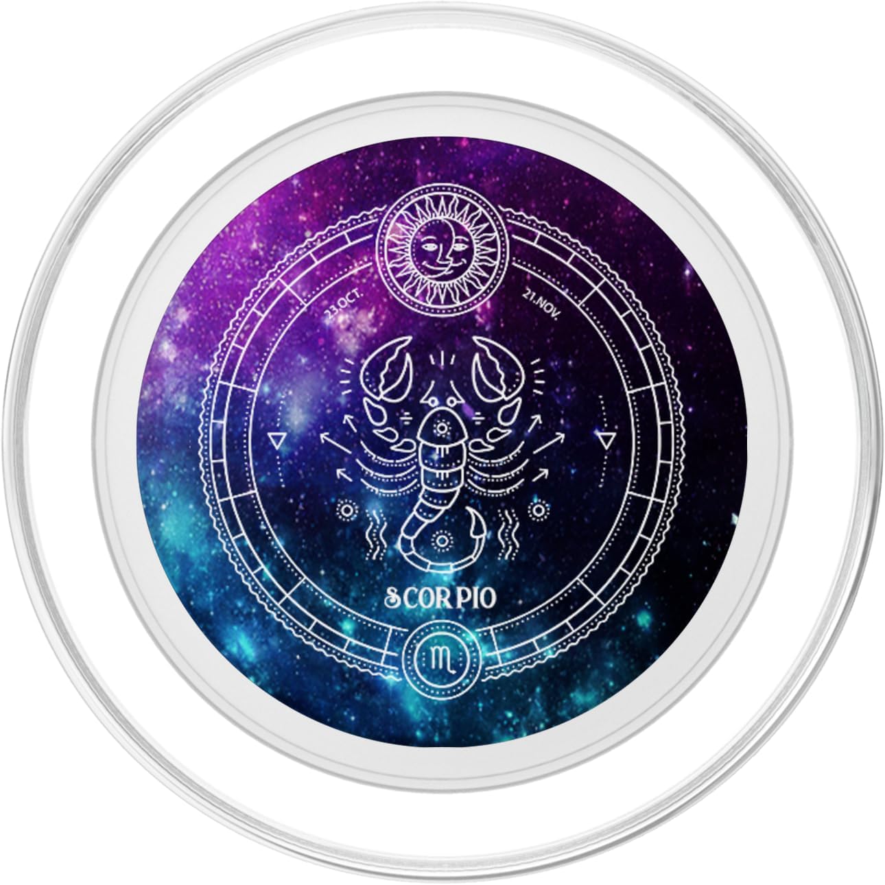 Scorpio Zodiac Sign Birthday Horoscope Space Star Galaxy Art PopSockets PopGrip for MagSafe