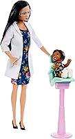 Vista 3 de Barbie Muñeca y juego de dentista, pelo negro
