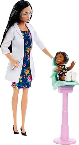Miniatura 3 de Barbie Muñeca y juego de dentista, pelo negro