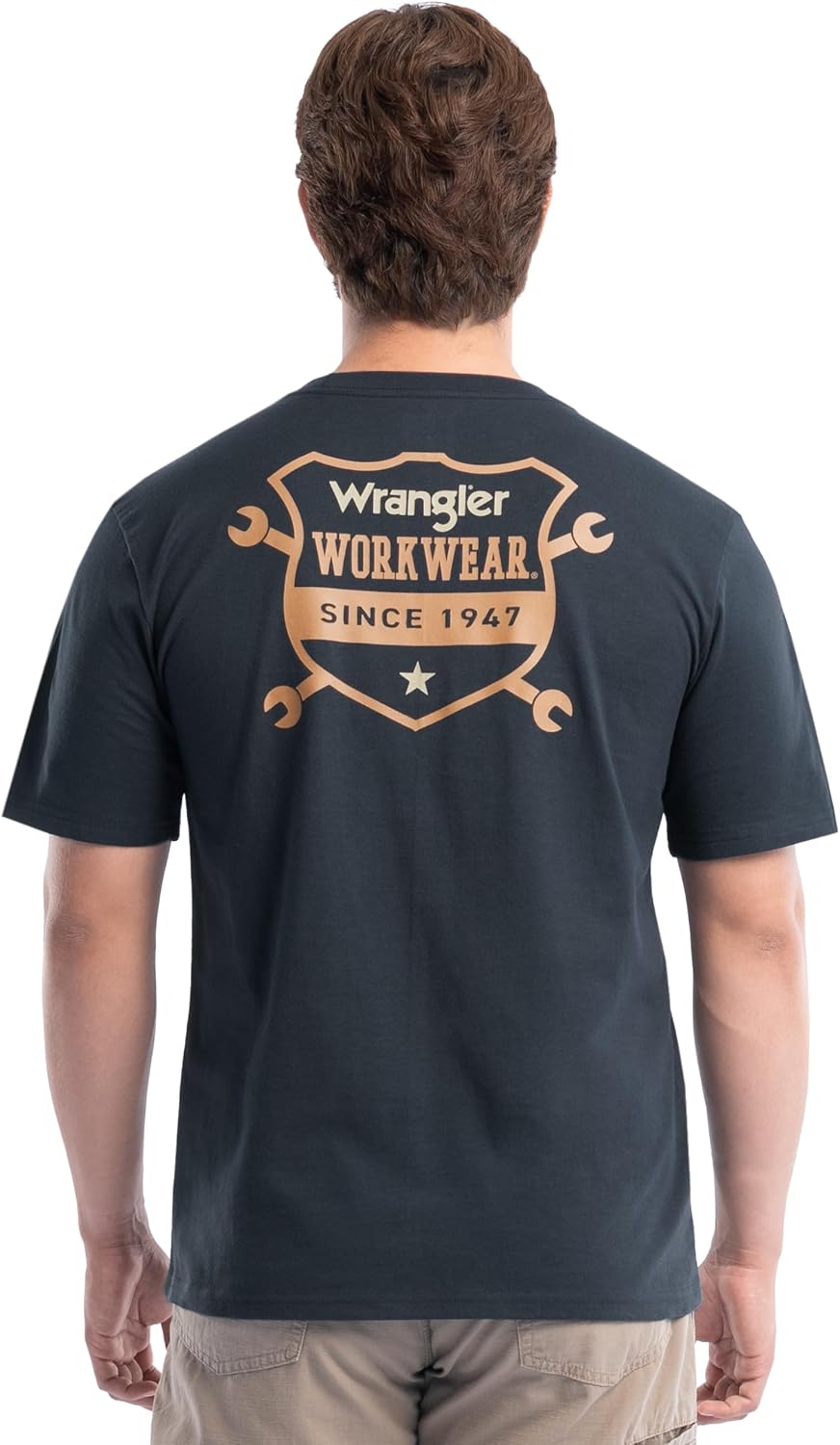 Wrangler Mens Short Sleeve Cotton Graphic Shirt