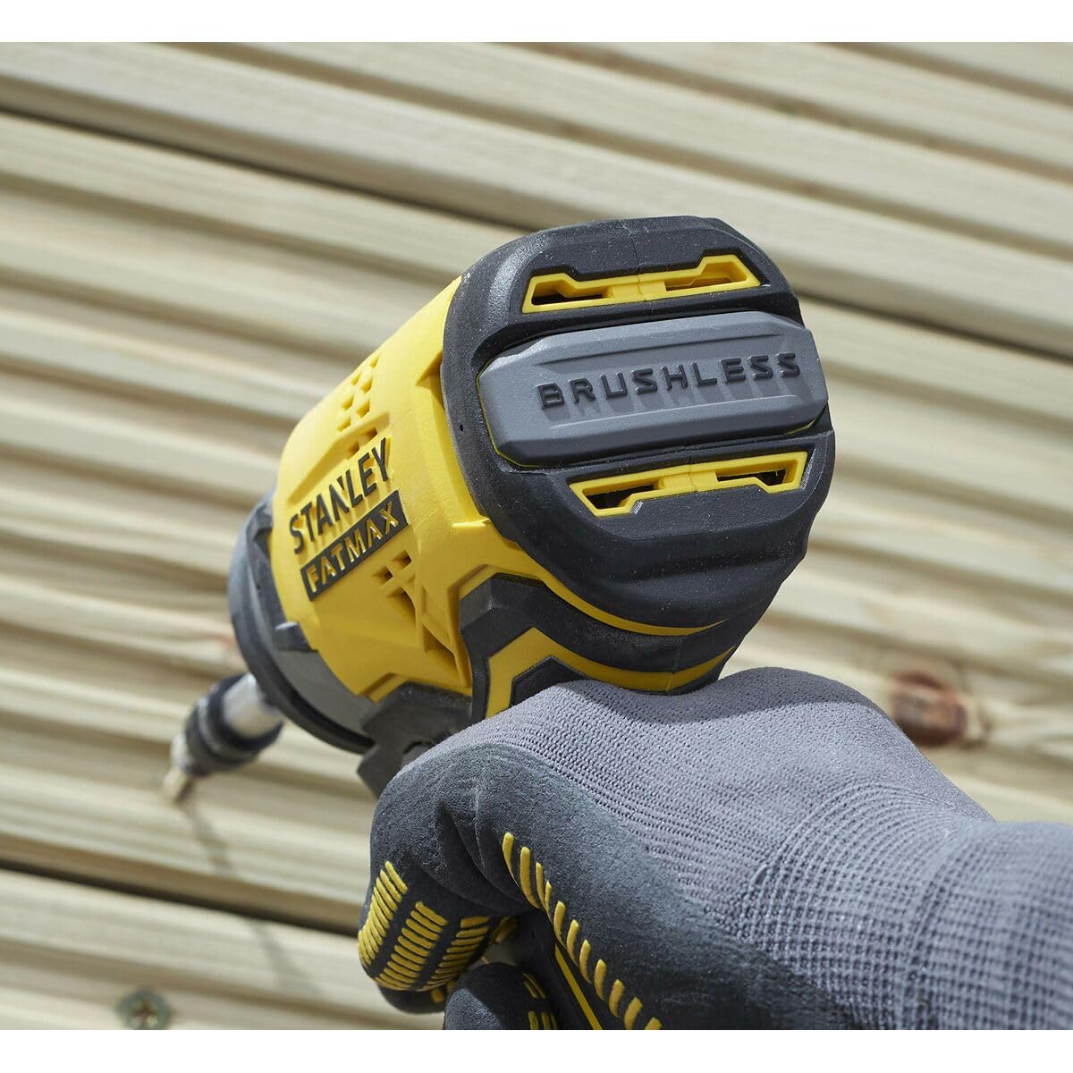 STANLEY FATMAX SFMCF810D2K-QW - Atornillador de Impacto 18V, Motor Brushless, 170 Nm 3500 ips/min, 1 Maletín 2 Baterías 2Ah 1 Cargador Gama FATMAX V20