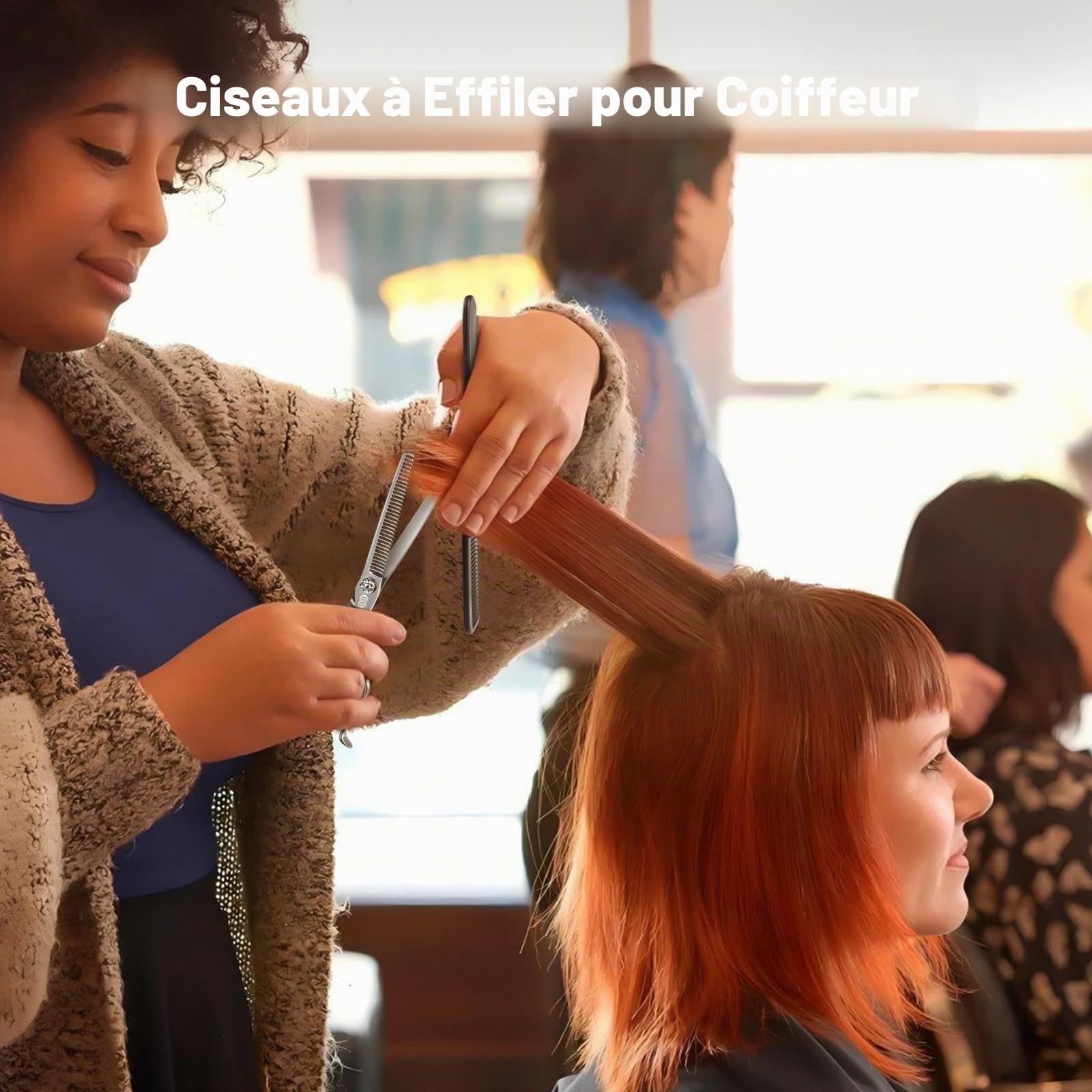 Ciseaux Coiffure Professionnel 440C 6,7 Pouces Ciseaux de Coiffure pour Coiffeurs Stylistes