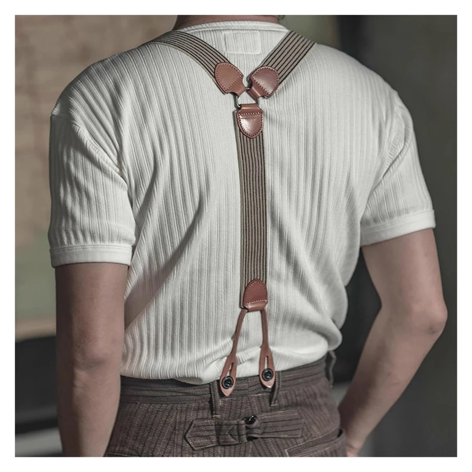 Tirantes Hombre Tirantes antiguos estilo ropa de trabajo vintage ajustables for hombre