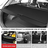 Vista 2 de Cubierta retráctil de seguridad para maletero de la marca Auxmart, Negro