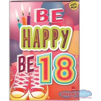 Dream S Party Biglietto D Auguri Per 18 Anni Musicale E Luminoso Lei Biglietto Augurale Per La Neo Maggiorenne Al Suo Diciottesimo Compleanno Con Effetti Speciali Amazon It Giochi E Giocattoli