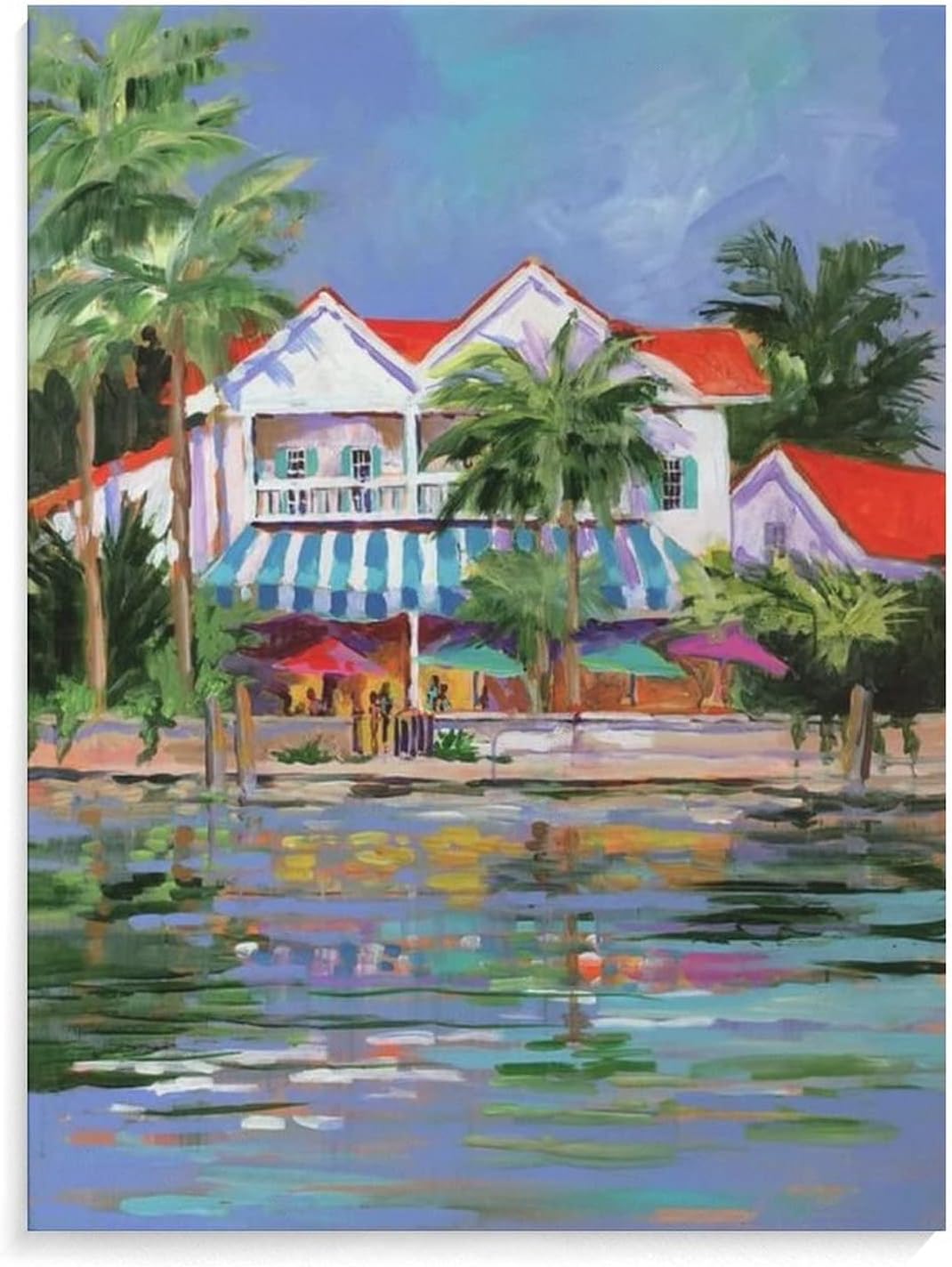 Beach Vacation Wall Art Palm Trees Wall Art Ocean View