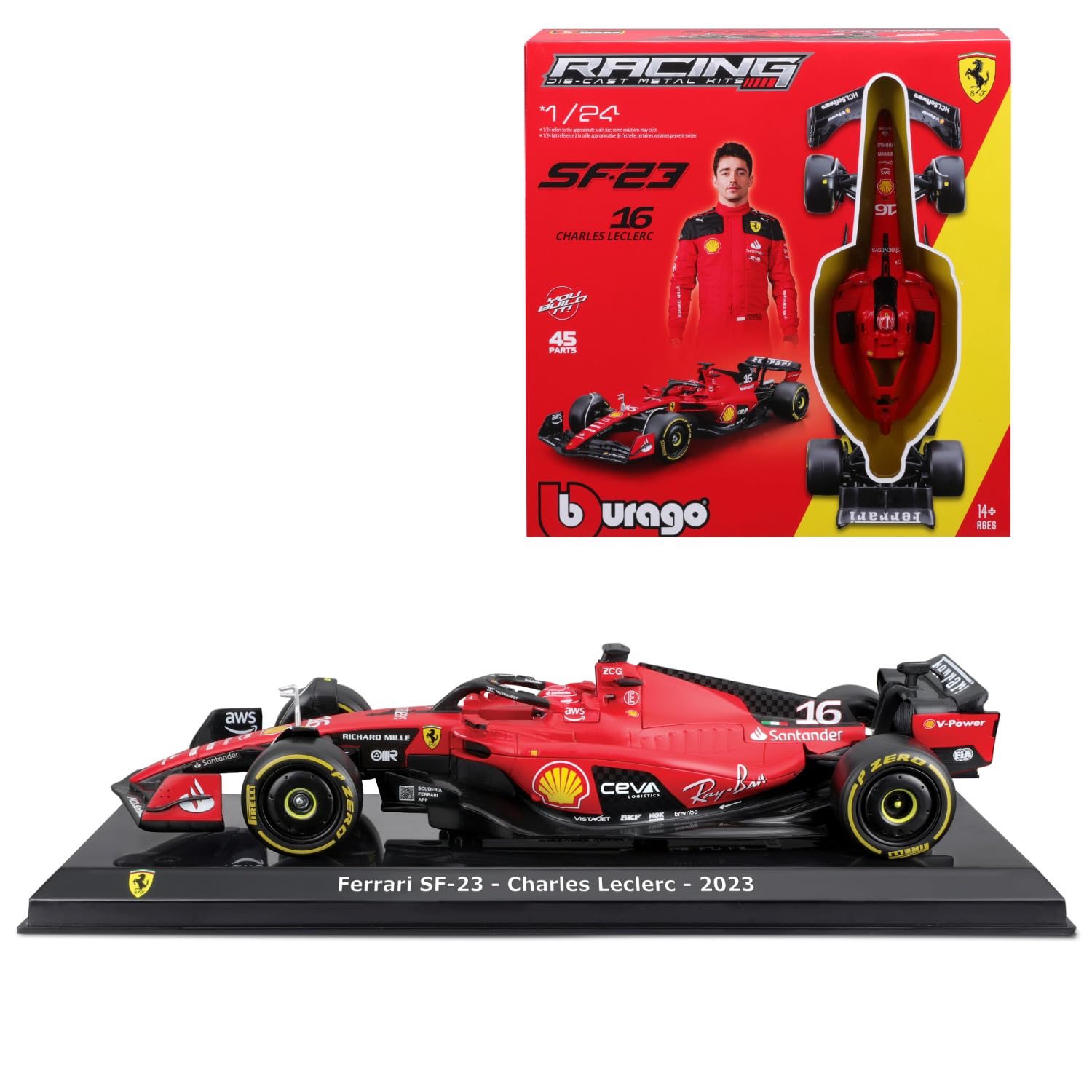 Bburago Ferrari SF23 Formula 1 Kit (2023): Model Car Kit in Scale