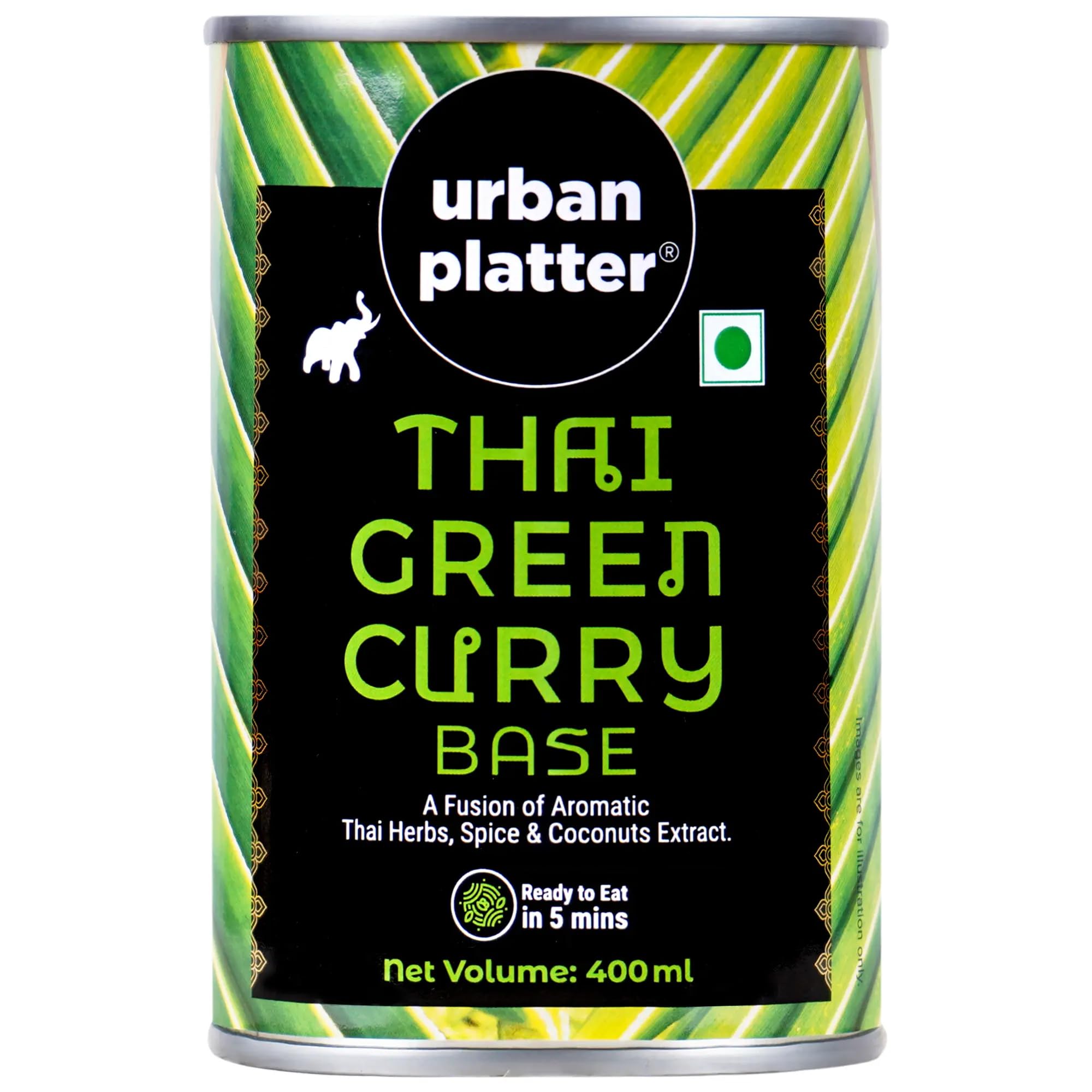 Urban Platter Thai Green Curry Base, 400ml (A Fusion of Aromatic Thai Herbs & Spices with Coconut Milk, Instantly Ready to Eat in 5 mins, Just add Proteins or Veggies) (B0CSBQ83VQ) Amazon Price History, Amazon Price Tracker