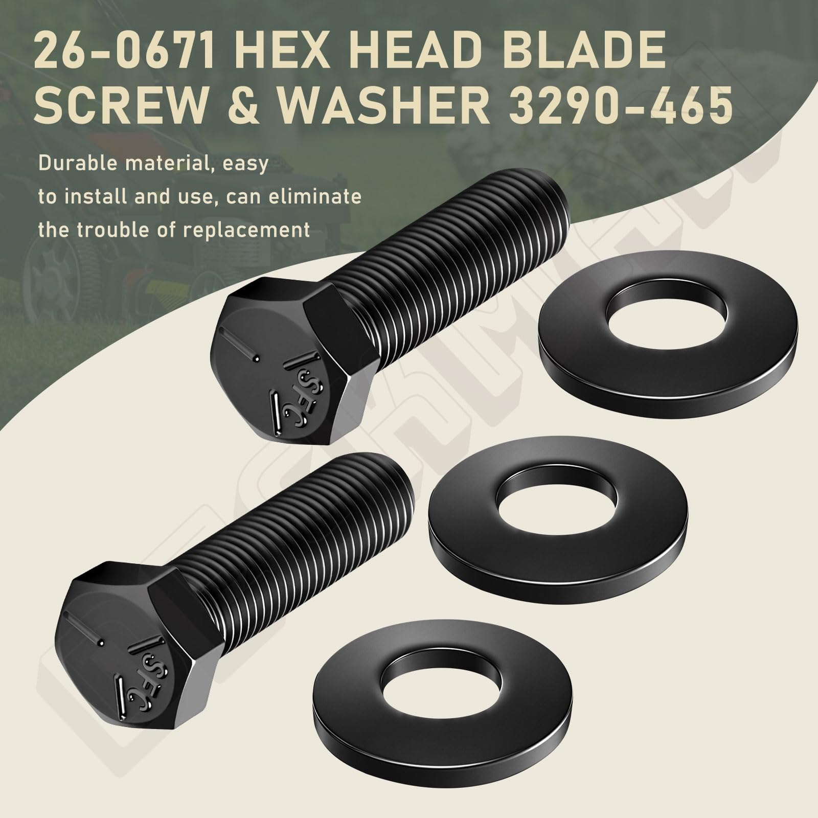 Amazon.com : DECKMAN 26-0671 Hex Head Blade Screw & Washer 3290