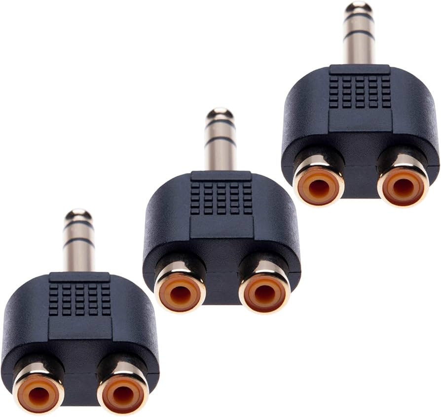 Adattatore Jack 6,35mm A RCA Greacesrio - 2 Pezzi, Connettore Mono Audio Placcato Oro Per Chitarra E Audio